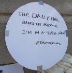 THE DAILY MAIL HATES BRITAIN PROTEST MANCHESTER